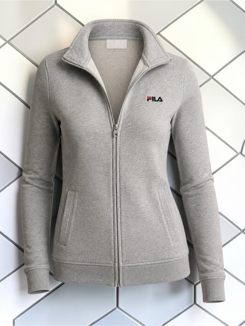 Fila Heather Gray Crew-Neck Pullover